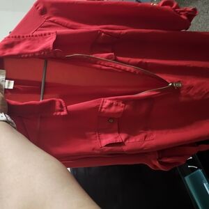 Red Zip-Up Jacket